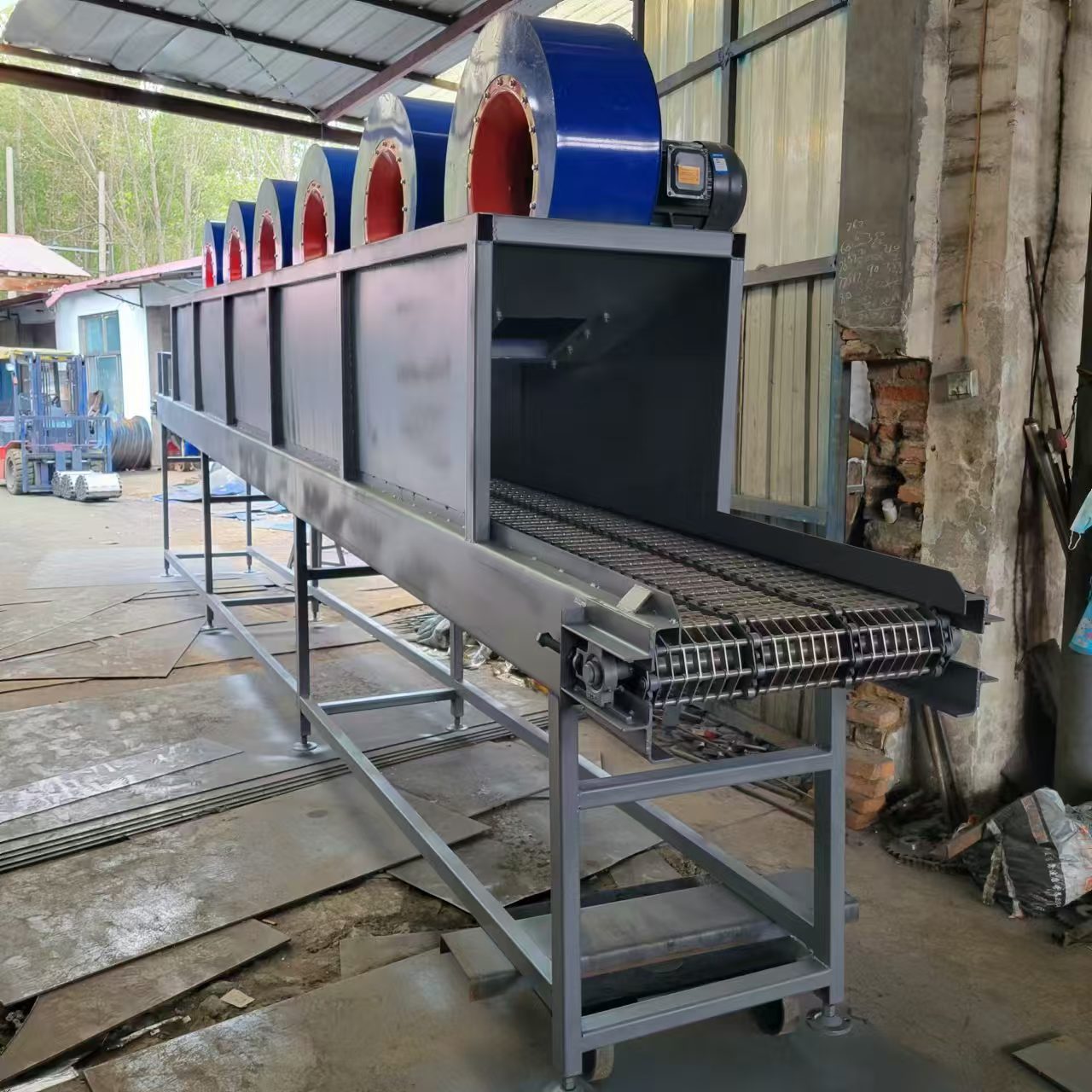 熱鍛造件降溫輸送機 冷卻傳送帶 散熱輸送鏈 